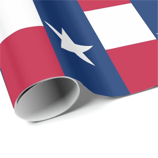 Papier inpakken met de vlag van Texas (Rol Hoek)