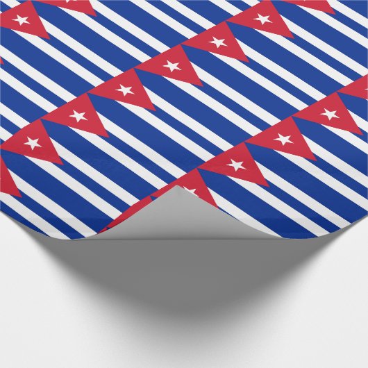 Papier inpakken met vlag van Cuba (Hoek)