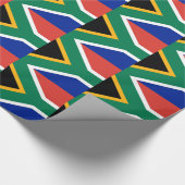 Papier inpakken met vlag van Zuid-Afrika (Hoek)