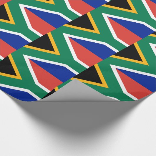 Papier inpakken met vlag van Zuid-Afrika (Hoek)