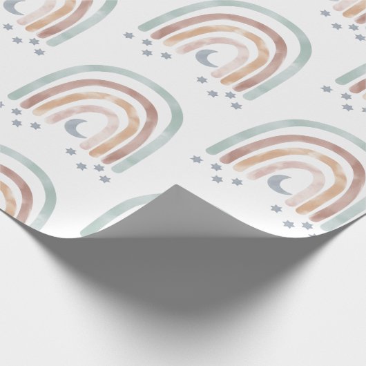 Papier inpakken - Rainbow Stars Moon (Hoek)