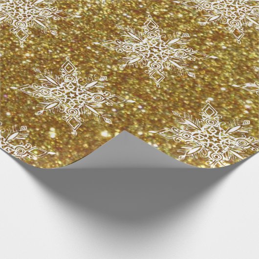 Papier inpakken van strooisel- en sneeuwvlokken (Hoek)