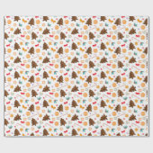 Papier inpakken voor het nieuwe jaar. (Vlak)