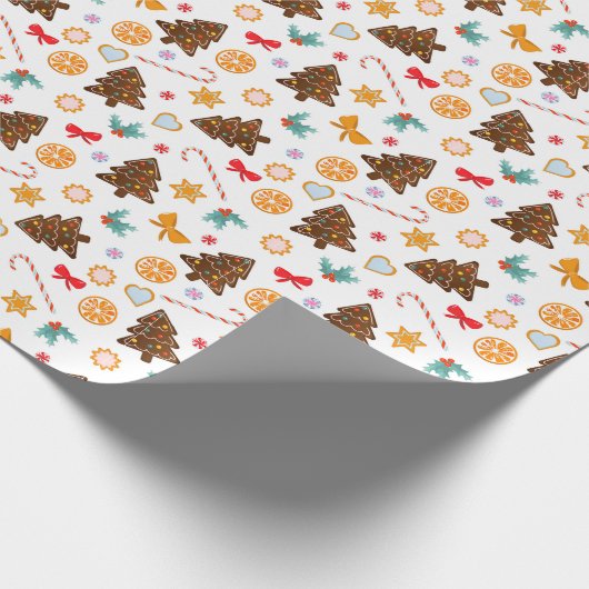 Papier inpakken voor het nieuwe jaar. (Hoek)