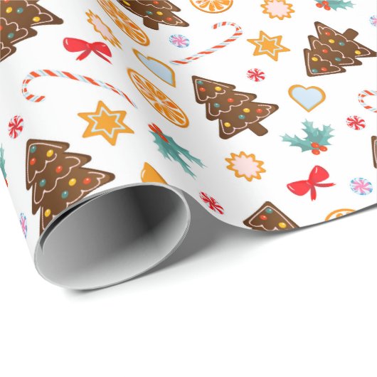 Papier inpakken voor het nieuwe jaar. (Rol Hoek)