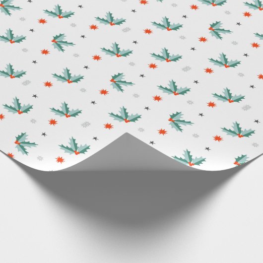 Papier inpakken voor het nieuwe jaar. (Hoek)