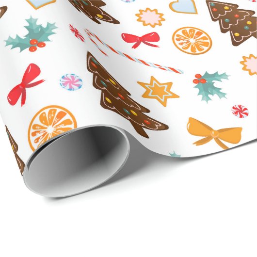 Papier inpakken voor het nieuwe jaar. (Rol Hoek)