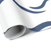 Papier JAPANS NAVY BLUE WAVE PATROON (Rol Hoek)