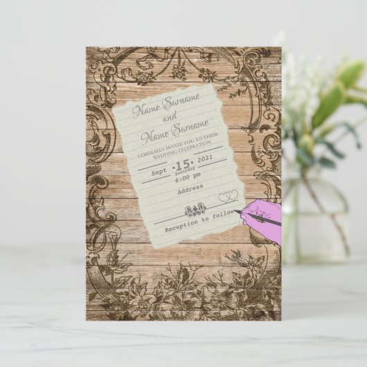 Papier Kaart (Staand voorkant)