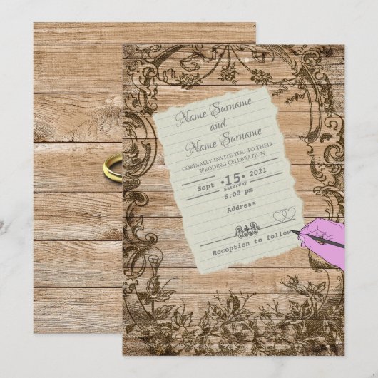 Papier Kaart (Voorkant / Achterkant)