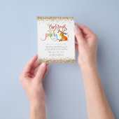 PAPIER | Kerst-kerstfeestfeest in Glitter Flyer (Hand)