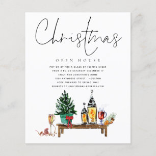 PAPIER Kerst Open Huis Lantaarn Uitnodiging Flyer