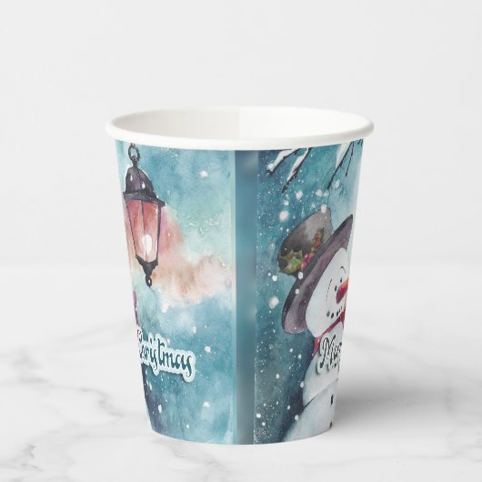 Papier kerst papieren bekers (Links)