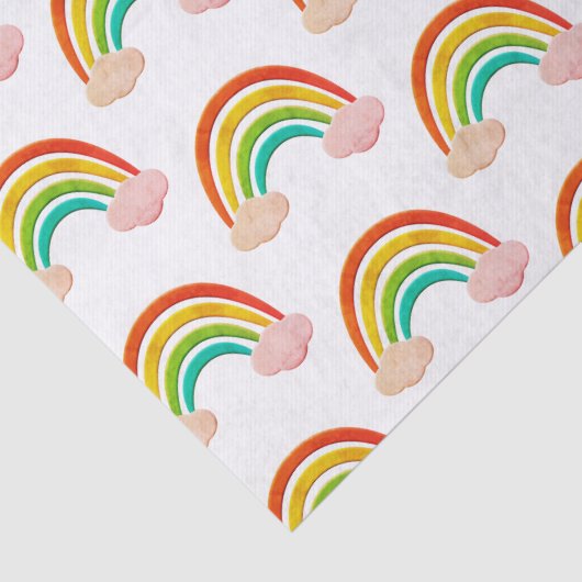 papier knippen regenboog en wolken (Detail)