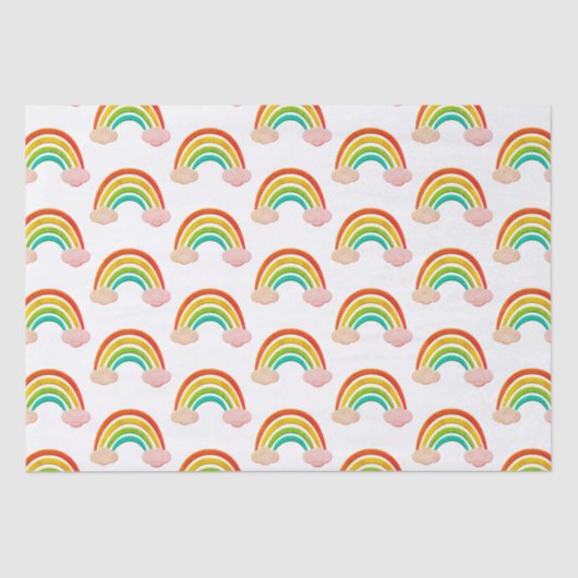 papier knippen regenboog en wolken (Voorkant)