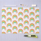 papier knippen regenboog en wolken (Craft)