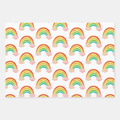 papier knippen regenboog en wolken inpakpapier vel (Voorkant 2)