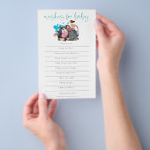PAPIER | Koe van Farmyard wenst Baby shower Flyer (Hand)