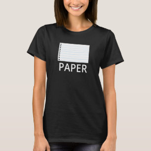 Papier Kostuum Rok Papier Schaar Eenvoudige Hallow T-shirt