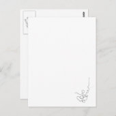 papier, krayon briefkaart (Voorkant / Achterkant)