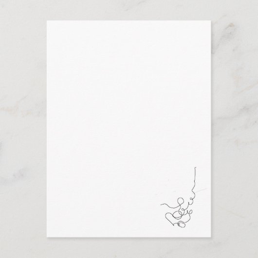 papier, krayon briefkaart (Voorkant)