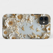 ✨ Papier Kunst Bloom & Vlinder 🌸 Delicate Uitsnij Case-Mate iPhone Case (Achterkant (horizontaal))