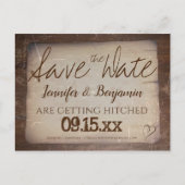  papier — landenhart opslaan Datum Aankondigingskaart (Voorkant)