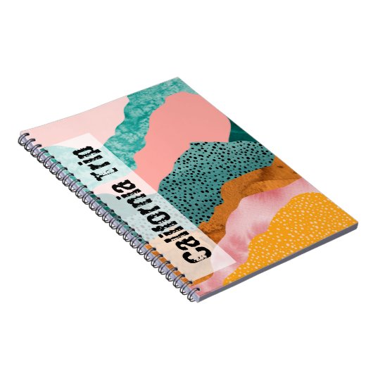 Papier landschap, gescheurd, gerafelde randen, gro notitieboek (Rechterzijde)