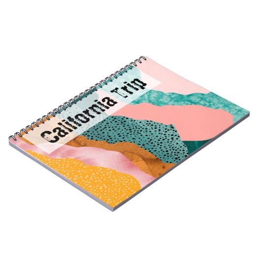 Papier landschap, gescheurd, gerafelde randen, gro notitieboek (Linkerzijde)