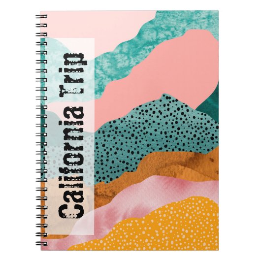 Papier landschap, gescheurd, gescheurde randen, gr notitieboek (Voorkant)