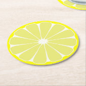 Papier Lemon Onderzetters (Gebogen)