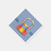 Papier-luierknopen Servet (Hoek)