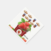 Papier luiers, aardbei jam Peanut Butter Servet (Hoek)