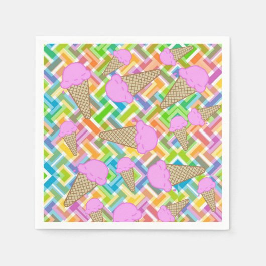 Papier luiers, aardbeienijsbruin servet (Voorkant)