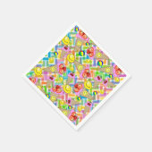 Papier luiers, aardbeienijsroom, zon servet (Hoek)