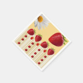 Papier luiers, aardbeienwitteaar servet (Hoek)