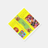 Papier-luiers, alfabet-nummers servet (Hoek)