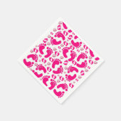 Papier-luiers-Baby-roze-feismeisje Servet (Hoek)