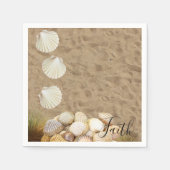 Papier luiers, Beach Clams Sand Servet (Voorkant)