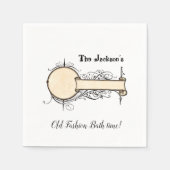 Papier luiers,  beige Old Fashion Bath Time Servet (Voorkant)