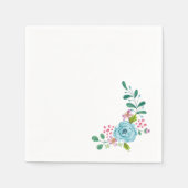 Papier-luiers, blauw en wit-luiers servet (Voorkant)