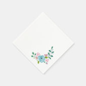 Papier-luiers, blauw en wit-luiers servet (Hoek)