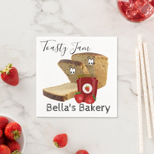 Papier luiers, broodbessen, jam bakkerij servet (Insitu)