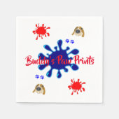 Papier luiers, dog schilderkleuren servet (Voorkant)