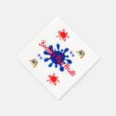 Papier luiers, dog schilderkleuren servet (Hoek)