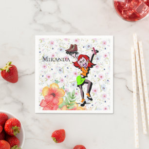 Papier luiers, Floral Skating Servet