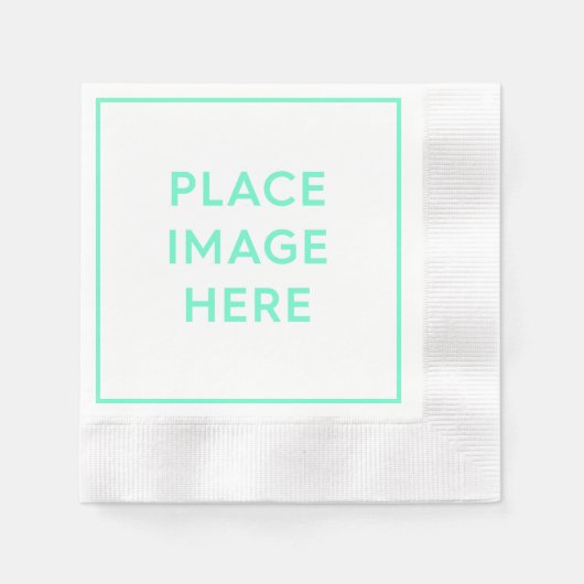 Papier luiers, gebrand cocktail servet (Voorkant)