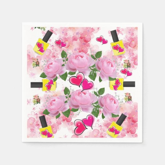 Papier luiers, geel nagelzout, Pools vederlijk har Servet (Voorkant)