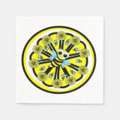Papier luiers, gele bumblebee leemons servet (Voorkant)