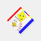 Papier luiers, gele miet servet (Hoek)